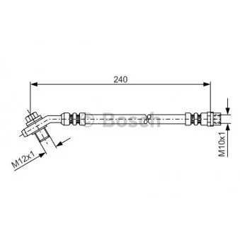 Flexible de frein BOSCH 1 987 476 332