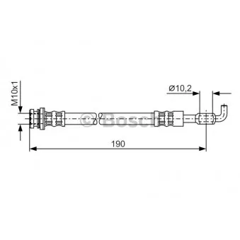 Flexible de frein BOSCH 1 987 476 338