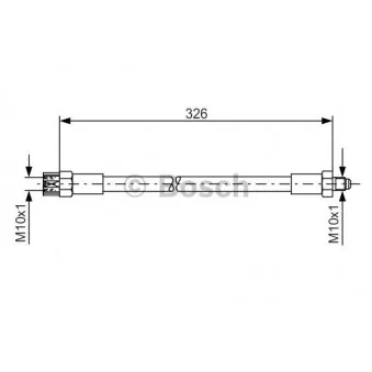 Flexible de frein BOSCH 1 987 476 339