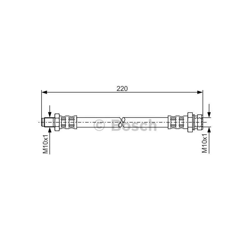 Flexible de frein BOSCH 1 987 476 345
