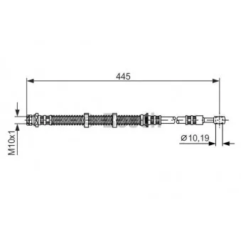 Flexible de frein BOSCH 1 987 476 354