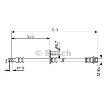 Flexible de frein BOSCH 1 987 476 355