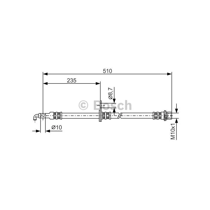 Flexible de frein BOSCH 1 987 476 355