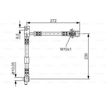 Flexible de frein BOSCH 1 987 476 361