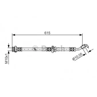 Flexible de frein BOSCH 1 987 476 362
