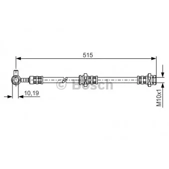 Flexible de frein BOSCH 1 987 476 376