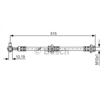 Flexible de frein BOSCH 1 987 476 378