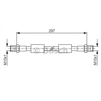 Flexible de frein BOSCH 1 987 476 380