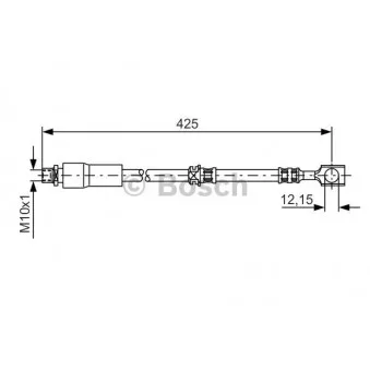 Flexible de frein BOSCH 1 987 476 386