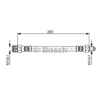 Flexible de frein BOSCH 1 987 476 396
