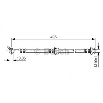 Flexible de frein BOSCH 1 987 476 399
