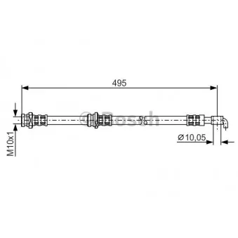 Flexible de frein BOSCH 1 987 476 401