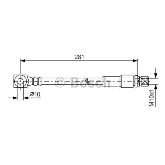 Flexible de frein BOSCH 1 987 476 405