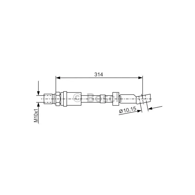 Flexible de frein BOSCH 1 987 476 408