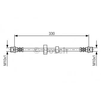 Flexible de frein BOSCH 1 987 476 411
