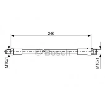 Flexible de frein BOSCH 1 987 476 421