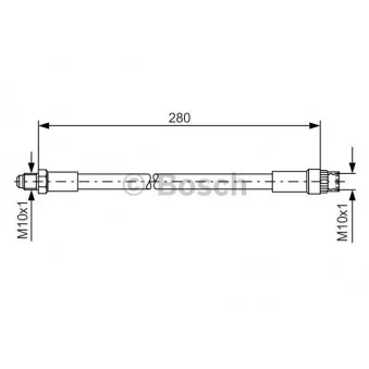 Flexible de frein BOSCH 1 987 476 424