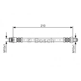 Flexible de frein BOSCH 1 987 476 425