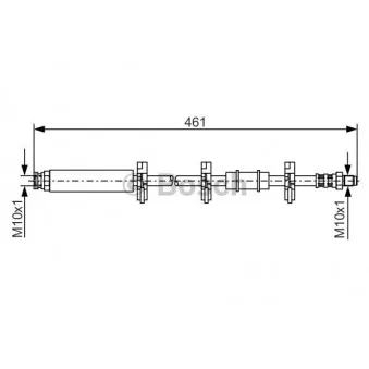 Flexible de frein BOSCH 1 987 476 463