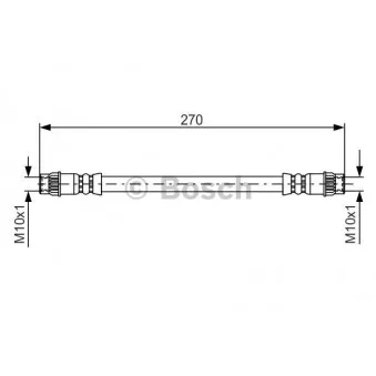 Flexible de frein BOSCH 1 987 476 493