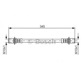 Flexible de frein BOSCH 1 987 476 497