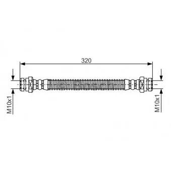 Flexible de frein BOSCH 1 987 476 501