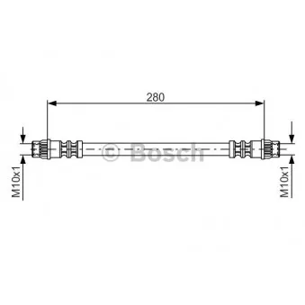 Flexible de frein BOSCH 1 987 476 517