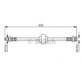 Flexible de frein BOSCH 1 987 476 521