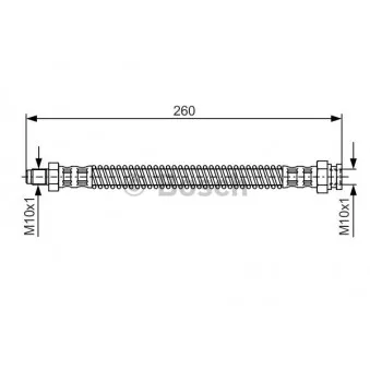 Flexible de frein BOSCH 1 987 476 522