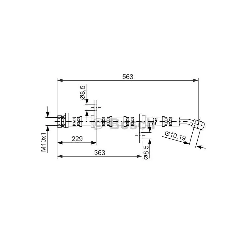 Flexible de frein BOSCH 1 987 476 527