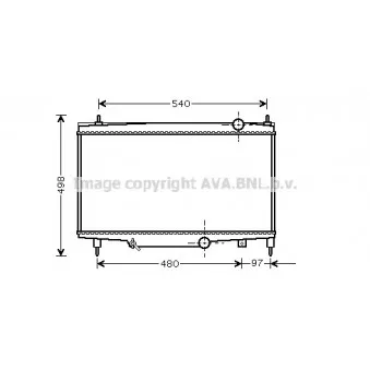 Radiateur, refroidissement du moteur AVA QUALITY COOLING