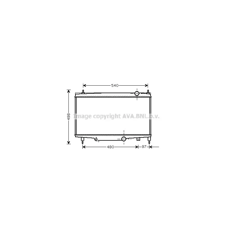 Radiateur, refroidissement du moteur AVA QUALITY COOLING PE2229