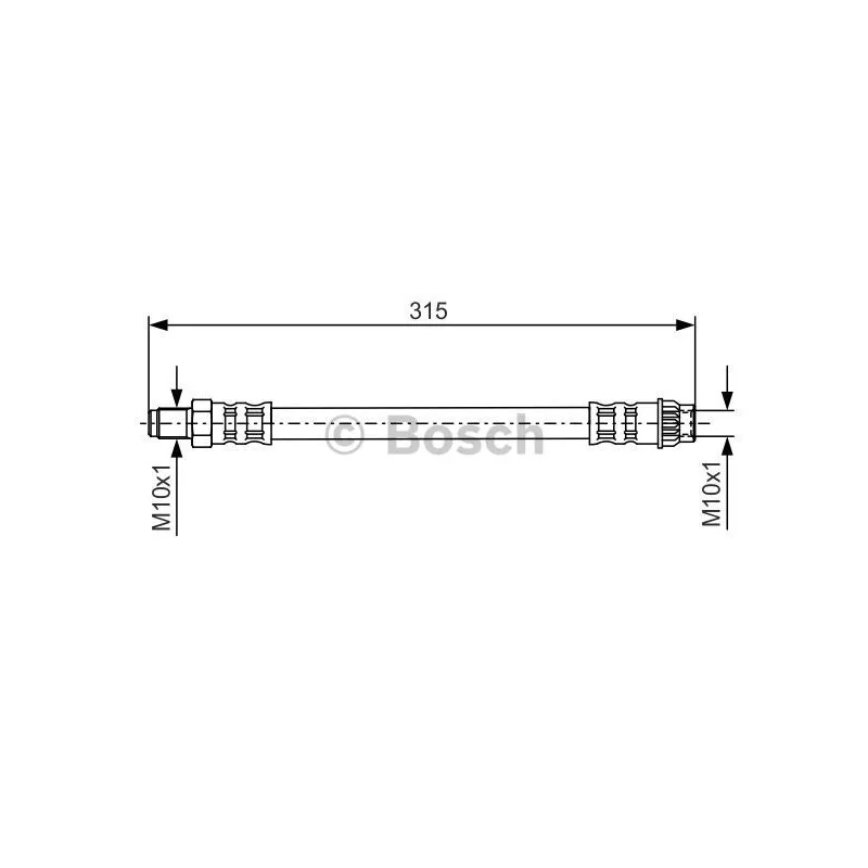 Flexible de frein BOSCH 1 987 476 558
