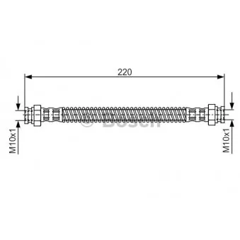 Flexible de frein BOSCH 1 987 476 560