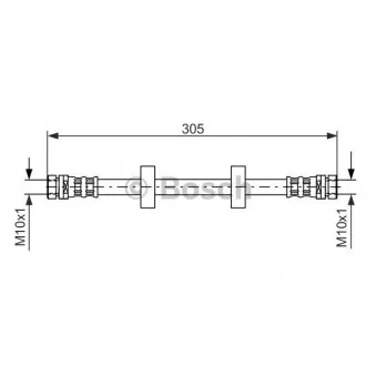 Flexible de frein BOSCH 1 987 476 562