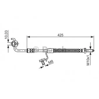 Flexible de frein BOSCH 1 987 476 566