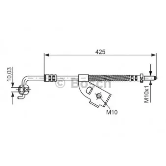 Flexible de frein BOSCH 1 987 476 567