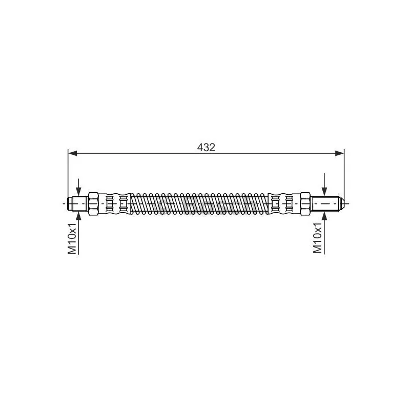 Flexible de frein BOSCH 1 987 476 584