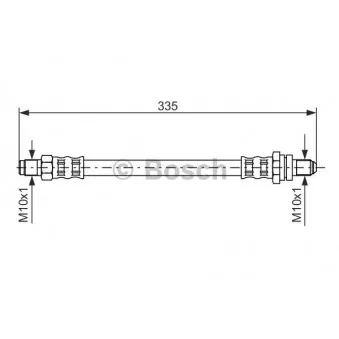 Flexible de frein BOSCH 1 987 476 600