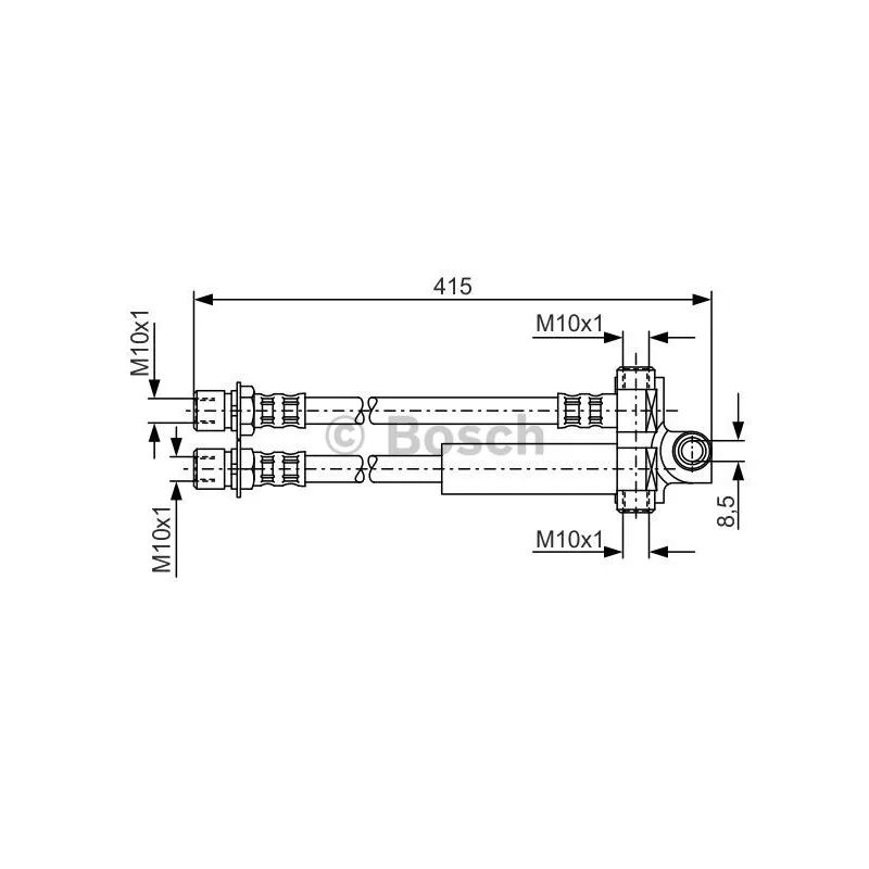 Flexible de frein BOSCH 1 987 476 615