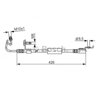 Flexible de frein BOSCH 1 987 476 624