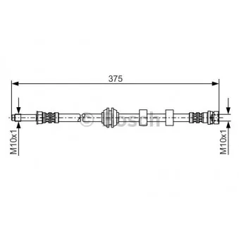 Flexible de frein BOSCH 1 987 476 626