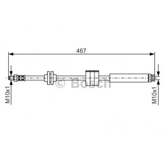 Flexible de frein BOSCH 1 987 476 631