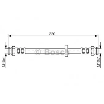 Flexible de frein BOSCH 1 987 476 633