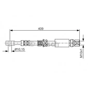 Flexible de frein BOSCH 1 987 476 644