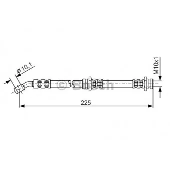Flexible de frein BOSCH 1 987 476 655