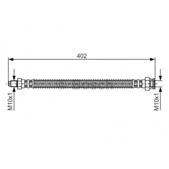 Flexible de frein BOSCH 1 987 476 667