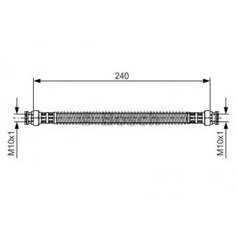 Flexible de frein BOSCH 1 987 476 676