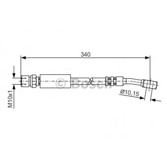 Flexible de frein BOSCH 1 987 476 691
