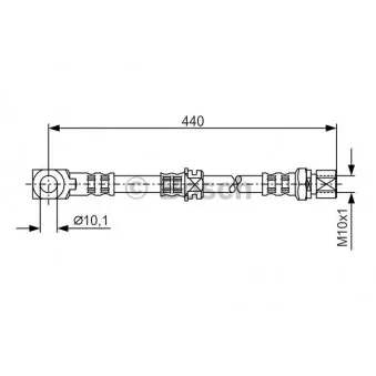 Flexible de frein BOSCH 1 987 476 694